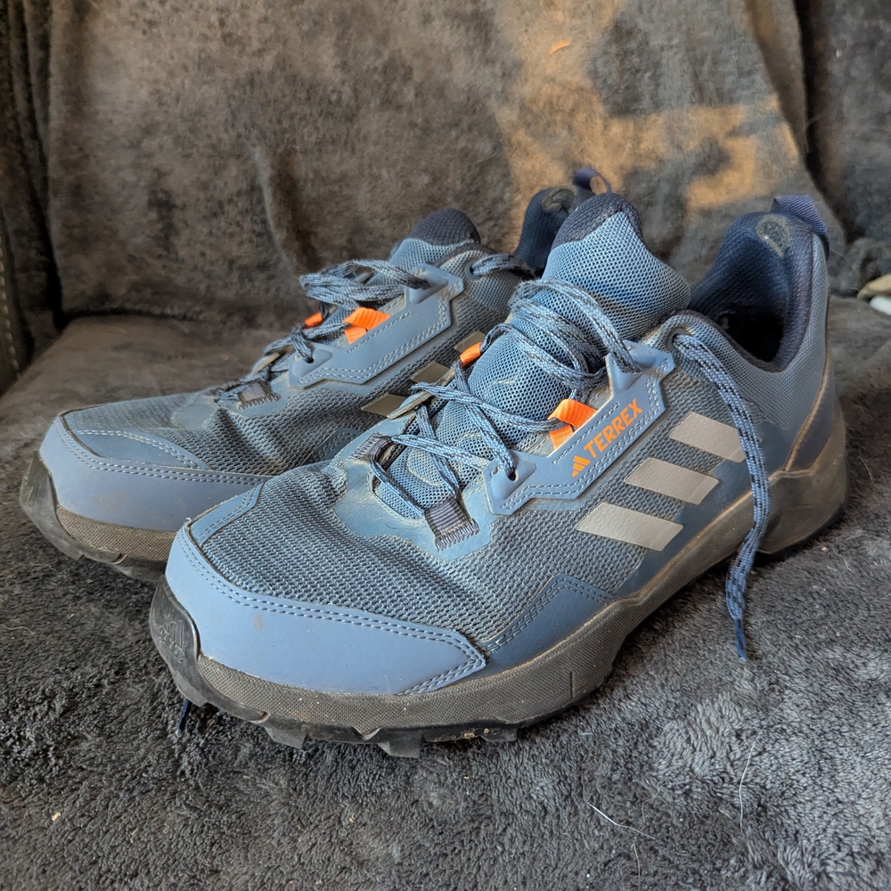 Adidas Terrex Men's Shoes in Blue with Orange Accents